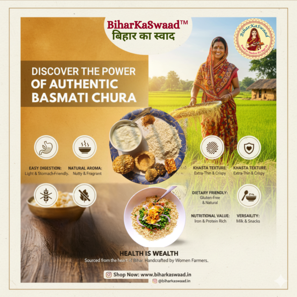 Authentic Bhagalpur Special Basmati Chura (1kg)